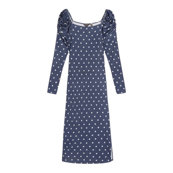 TED Baker Meegwin Ditsy Spot Jersey Dress - Picture 4 of 14